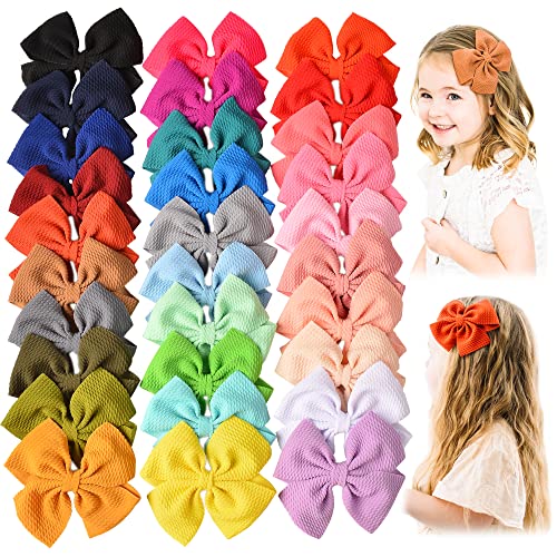 Prohouse 30 PCS Baby Girls Hair Bows Clips Barrettes with Alligator Clip