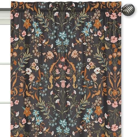 Sweet Jojo Designs Bohemian Flower Curtain Panels Set of 2
