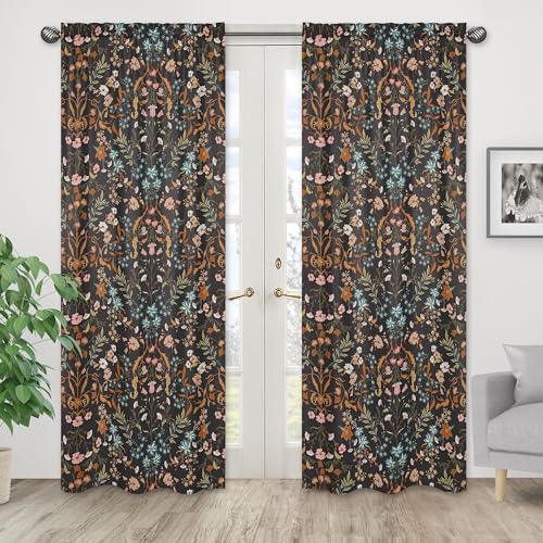 Sweet Jojo Designs Bohemian Flower Curtain Panels Set of 2