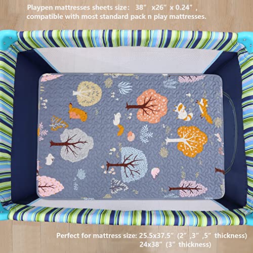 MIIMER Padded Pack n Play Mattress Protector 38x26