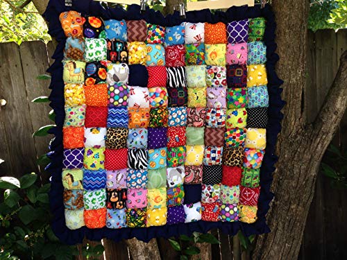 Handmade iSpy Rainbow Bubble Quilt Play Mat